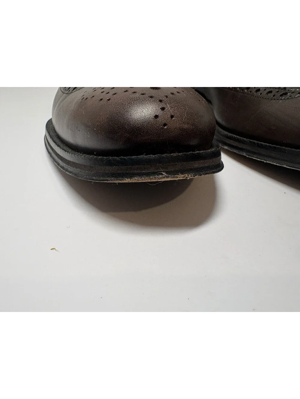 Cole Haan Men's Brown Leather Wingtip Brogue Oxford Dress Shoes US 10 M